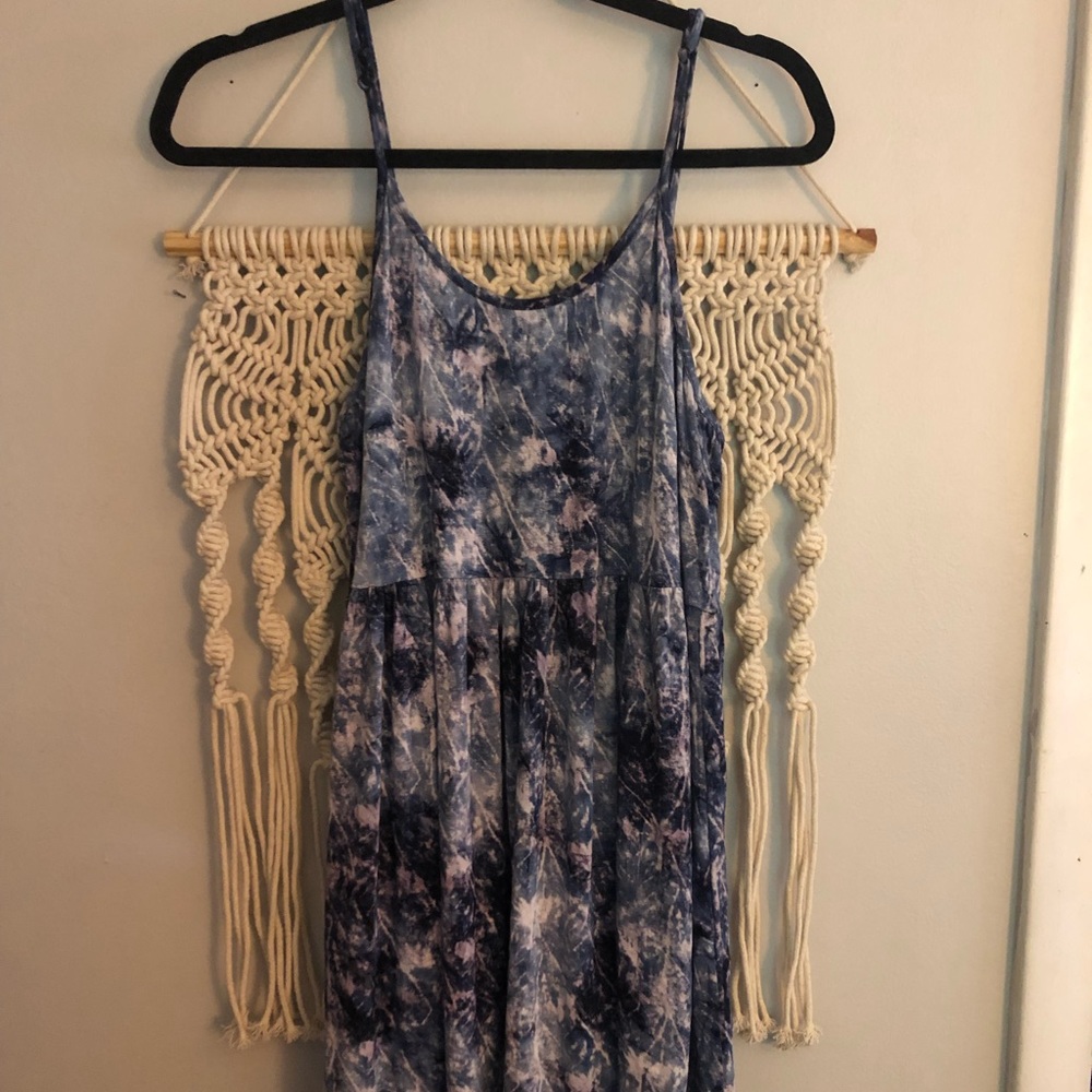 Bohemian purple flow dress